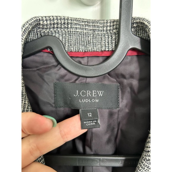J. Crew Gray Plaid Blazer - Picture 5 of 11